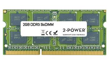2-Power 2GB MultiSpeed 1066/1333/1600 MHz DDR3 SoDIMM 1Rx8 (1.5V / 1.35V) (DOŽIVOTNÍ ZÁRUKA)
