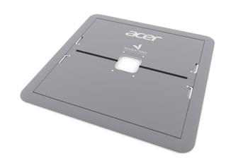 Acer notebook stand - slim, slitina zinku a nerezové ocele, pouze 136g, pro notebooky do 15.6",stříbný