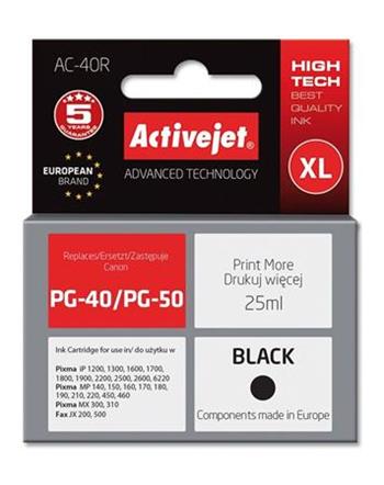 ActiveJet inkoust Canon PG-40 Black ref., 25 ml, AC-40
