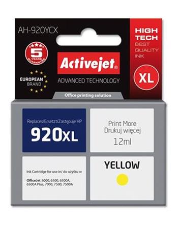 ActiveJet inkoust HP CD974AE Premium 920XL Yellow, 12 ml AH-920YCX