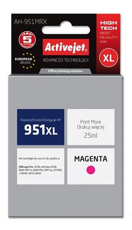 ActiveJet inkoust HP CN047AE Premium 951XL Magenta, 25 ml AH-951MRX