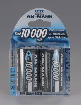 Ansmann akumulátor D NiMH 10000 mAh (2 ks)
