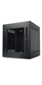 APC NetShelter WX 13U černý, skleněné přední dveře, hloubka 631 mm