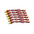 APC sada napájecích kabelů (6 ks), se zajištěním, C13 na C14, 1,2 m, červená barva