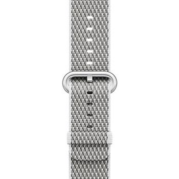 Apple Watch 38mm White Check Woven Nylon