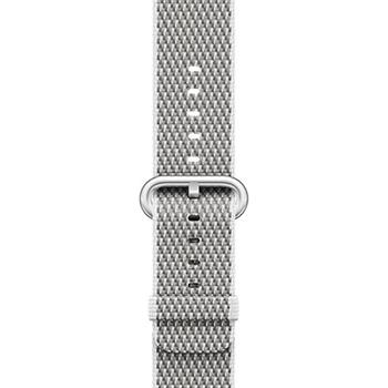 Apple Watch 42mm White Check Woven Nylon