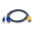 ATEN 5M USB KVM Cable with 3 in 1 SPHD and built-in PS/2 to USB converte