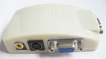 AVACOM Převodník kompozitního signálu s-video/cinch na VGA signál (DB15F)