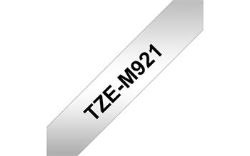 Brother - TZe-M921, stříbrná metalická / černá (9mm, laminované)