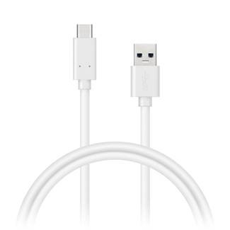 CONNECT IT Wirez USB C (Type C) - USB, tok proudu až 3A !, bílý, 0,5 m