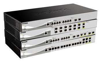 D-Link DXS-1210-12SC 12 Port Smart Managed Switch including 10x10 SFP+ ports & 2 x Combo 10GBase-T/SFP+ uplink ports