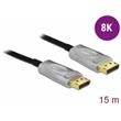 Delock Aktivní optický kabel DisplayPort 1.4 8K 15 m