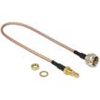 Delock Antenna cable F plug > SMB jack Bulkhead RG-316 25 cm