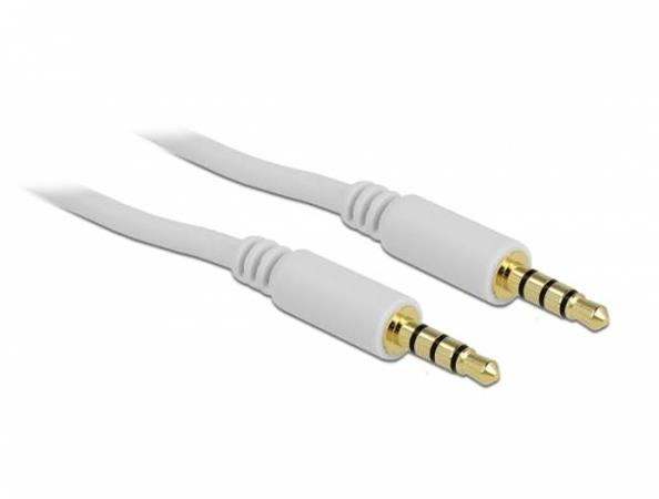Delock Cable Stereo Jack 3.5 mm 4 pin male > male 2 m