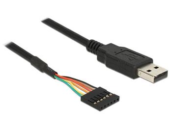 Delock Cable USB male > TTL 6 pin pin header female 1.8 m (5 V)