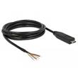 Delock Converter USB Type-C™ 2.0 male to TTL 5 V 6 x open wire 2.0 m