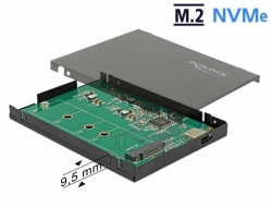 Delock Externí skříň M.2 NVMe PCIe SSD s USB 3.1 Gen 2 USB Type-C™