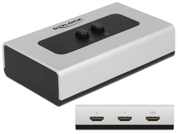 Delock HDMI Switch 2-portový, manuální
