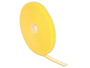 Delock Hook-and-loop fasteners L 10 m x W 13 mm roll yellow