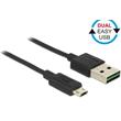 Delock kabel EASY-USB 2.0 Type-A samec > EASY-USB 2.0 Type Micro-B samec černý 0,2 m