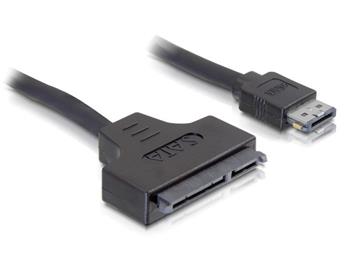 DeLock kabel eSATAp na SATA 22 pin délka 1m, pro 2,5" i 3,5" HDD
