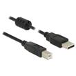 Delock Kabel USB 2.0 Typ-A samec > USB 2.0 Typ-B samec 3 m černý
