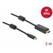 Delock Kabel z Active USB Type-C™ na HDMI, (DP Alt Mode) 4K 60 Hz 3 m