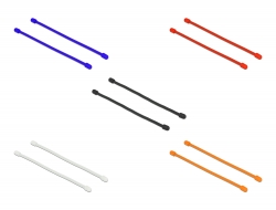 Delock Kabelové úvazky ohebné, D 150 x Š 4 mm, sada barevně odlišených, 10 ks