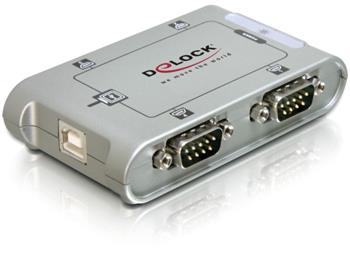 Delock konvertor USB-> 4xCOM DB9, industrial