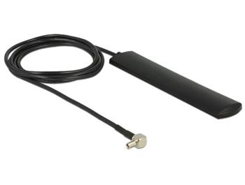 Delock LTE Antenna TS-9 plug 3 dBi omnidirectional fixed black adhesive mounting