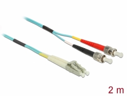 Delock Optický kabel LC > ST Multimód OM3 2 m
