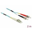 Delock Optický kabel LC > ST Multimód OM3 2 m
