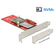 Delock PCI Express x4 Karte > 1 x intern NVMe M.2 Key M 110 mm mit Kühlkörper - Low Profile Form Faktor