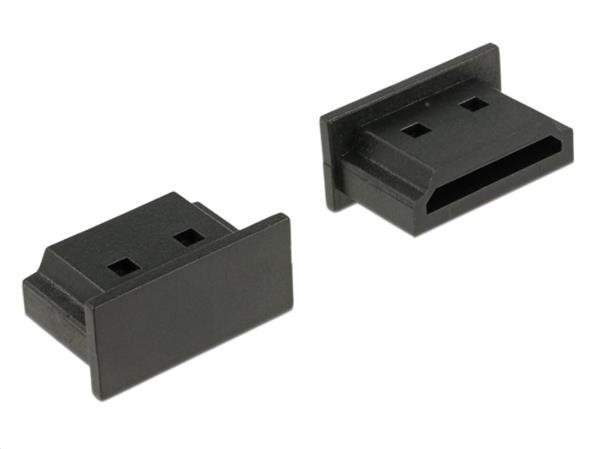 Delock Prachová záslepka pro HDMI micro-D samice s uchopením 10 kusů černá
