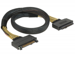 Delock Prodlužovací kabel U.2 SFF-8639 samec > U.2 SFF-8639 samice 0,5 m