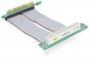 Delock Riser card PCI angled 90° left insertion with 13 cm cable