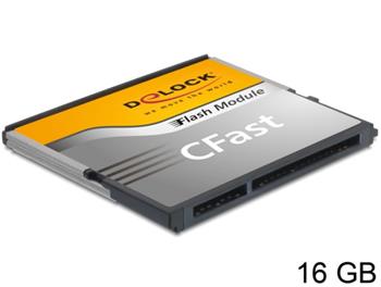 Delock SATA 6 Gb/s CFast Flash Card 16 GB široký teplotní rozsah