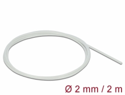 Delock Sklolaminátová hadice 2 m x 2 mm bílá