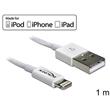 Delock USB datový a napájecí kabel pro iPhone™, iPad™, iPod™ bílý