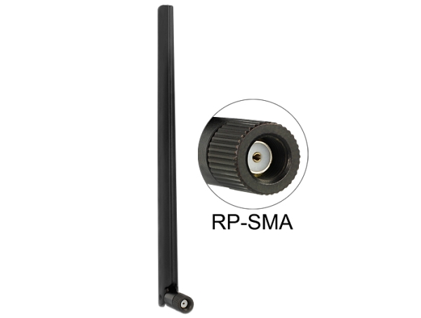 Delock WLAN anténa RP-SMA 802.11 ac/a/h/b/g/n 3 - 6 dBi všesměrová