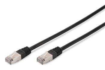 Digitus CAT 5e SF-UTP patch cable, Cu, PVC AWG 26/7, length 10 m, color black