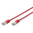 Digitus CAT 5e SF-UTP patch cable, Cu, PVC AWG 26/7, length 10 m, color red