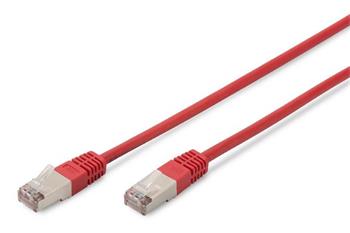 Digitus CAT 5e SF-UTP patch cable, Cu, PVC AWG 26/7, length 2 m, color red