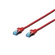 Digitus CAT 5e SF-UTP patch cable, PVC, AWG 26/7, length 0.5 m, color red