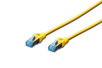 Digitus CAT 5e SF-UTP patch cable, PVC AWG 26/7, length 1 m, color yellow