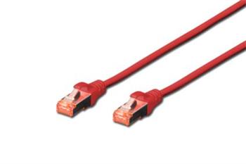 Digitus CAT 6 Patch Cable, S-FTP, AWG 27/7, LSOH, Měď, červený 2m