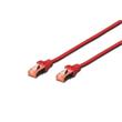 Digitus CAT 6 Patch Cable, S-FTP, AWG 27/7, LSOH, Měď, červený 2m