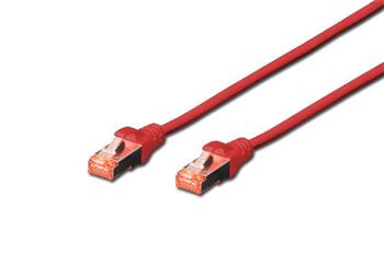 Digitus CAT 6 S-FTP patch cable, Cu, LSZH AWG 27/7, length 7 m, color red