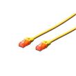 Digitus CAT 6 U-UTP patch cable, Cu, LSZH AWG 26/7, length 3 m, color yellow