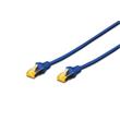 Digitus CAT 6A S-FTP patch cable, Cu, LSZH AWG 26/7, length 0.25 m, color blue
